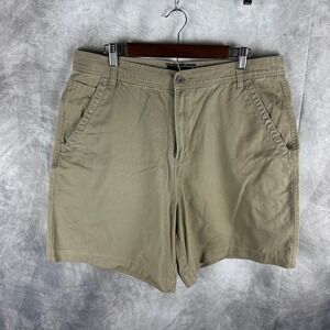 Oakley Excess Project Mens Khaki Chino Shorts Tan Cotton Twill Size 38 Y2K VTG
